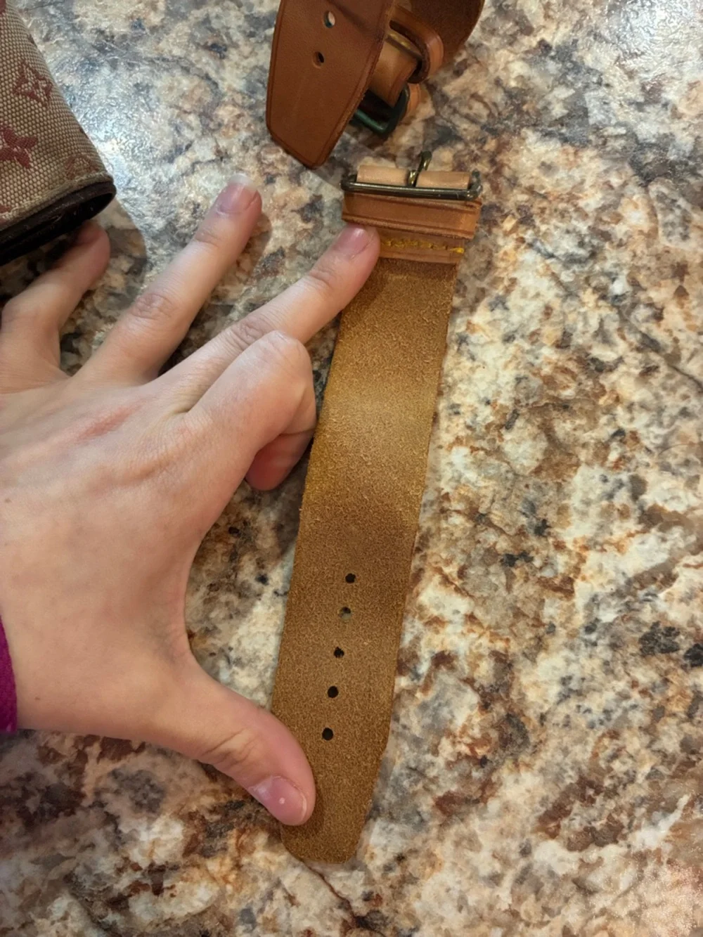 Louis Vuitton Vachetta Leather Buckle Straps SET OF TWO - Picture 4 of 5